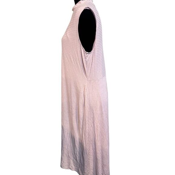 CATO Womens Sleeveless Midi Knit Dress Size 18W Light Pink/Peach Zippered Back - Picture 3 of 5